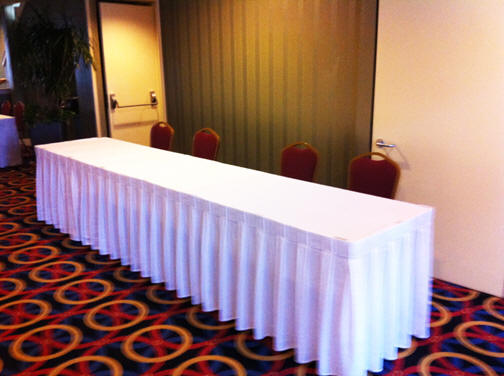Reception table plain